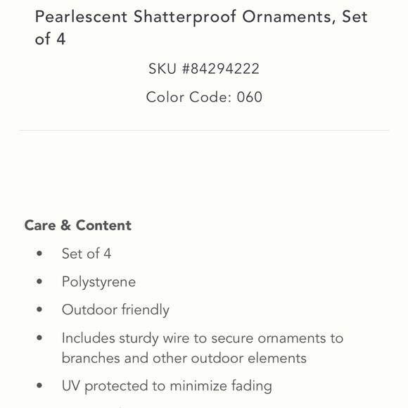 Pearlescent XL Shatterproof Ornemants - Picture 7 of 10